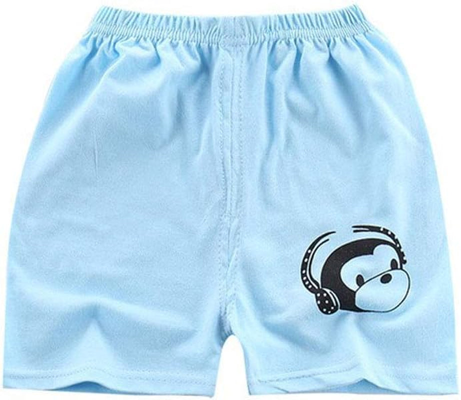 Toddler Baby Boy Elastic Waist Pull on Cotton Shorts for Littler Kids Boys Short Pants Summer Clothes