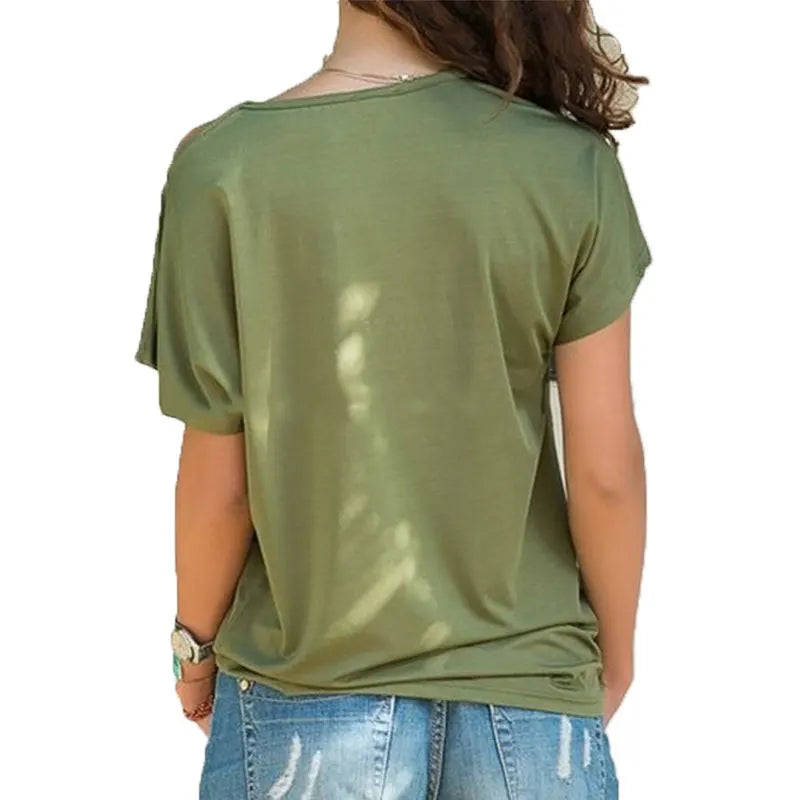 Customized Print T Shirt for Women DIY Your like Photo or Logo Top T-Shirt Femme Irregular Skew Cross Bandage Size S-5XL Tees