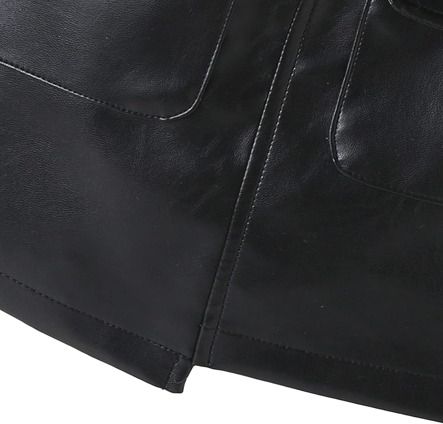 Toddler Girls Irregular Skirts PU Leather A-Line Short Mini Skirts with Belt Autumn Winter Outfits Clothes