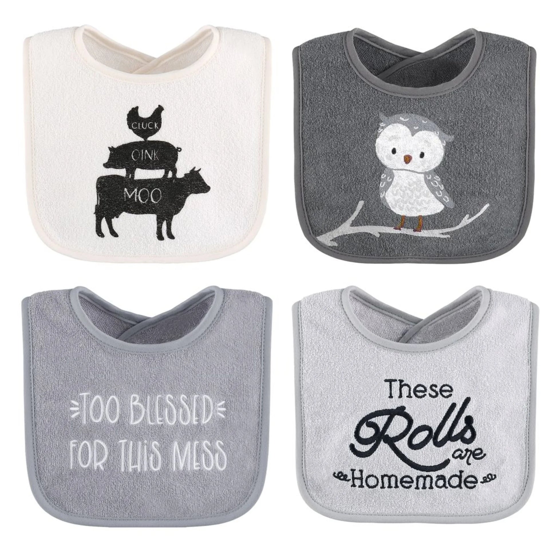 Cotton Feeding Baby Bib, 8Pk Unisex