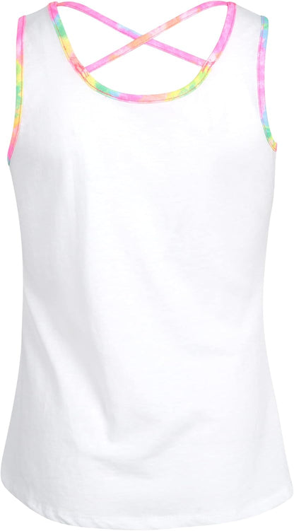 Girls' Shorts Set - 4 Piece French Terry Shorts and Shirt Kids Clothing Bundle
