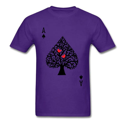 Playing Card Men T-Shirts Funny Poker Ace of Spade Cool Tshirt Spades Men Custom Made Shirts Family Tee Shirt Free Shipping