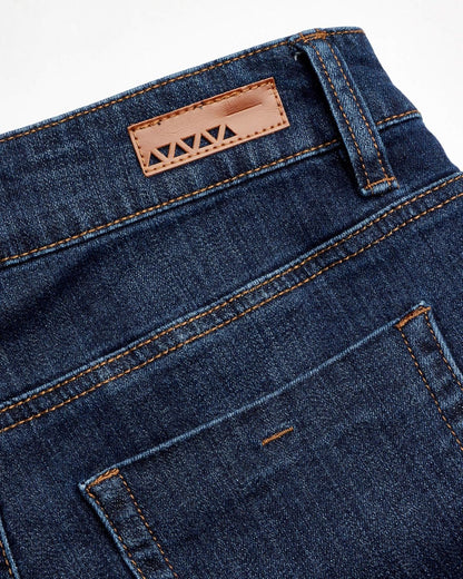 Women’S Shorts – High Waisted Stretch 5 Pocket Roll Cuff Denim Jean Shorts with Belt
