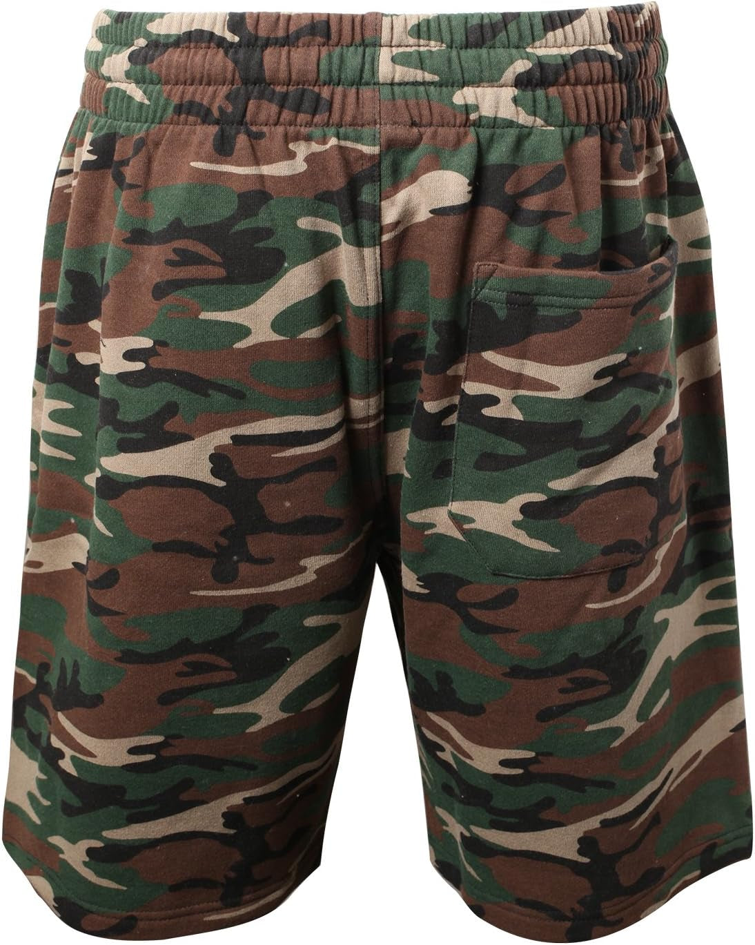 Men’S Shorts – Classic Fleece Workout Shorts - Men Shorts Casual with Elastic Waist