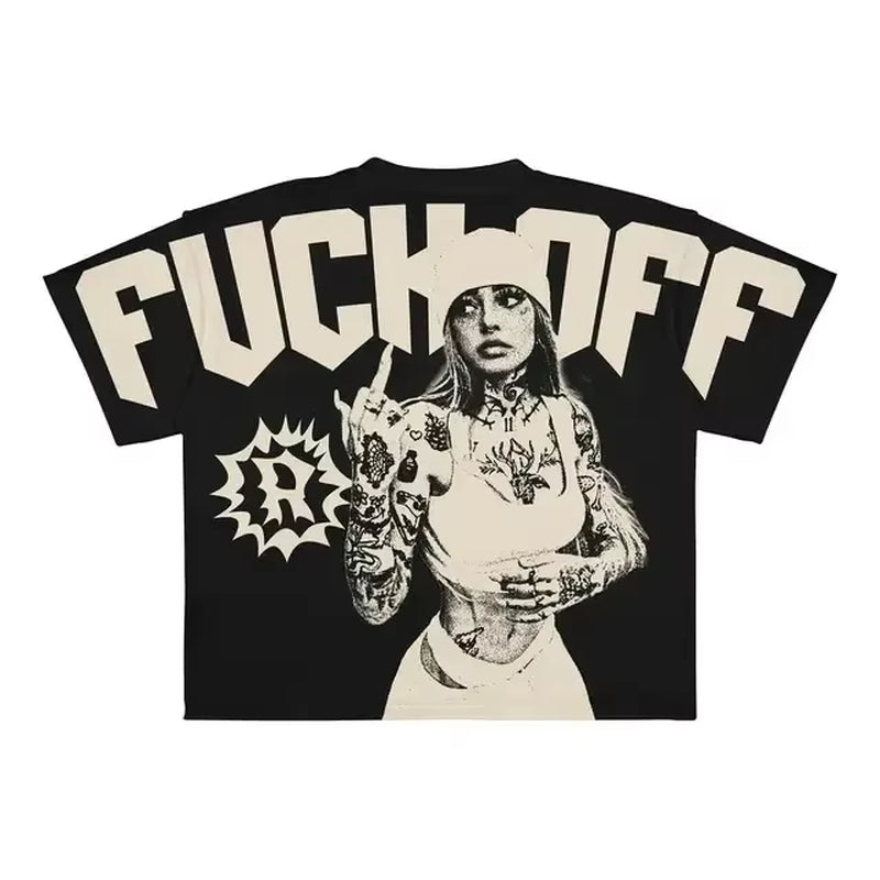 Y2K Harajuku New T Shirt Men Hip Hop Gothic Graphic Print Oversized Cotton Tshirt Punk Short Sleeved Streetwear Casual Tops Tees