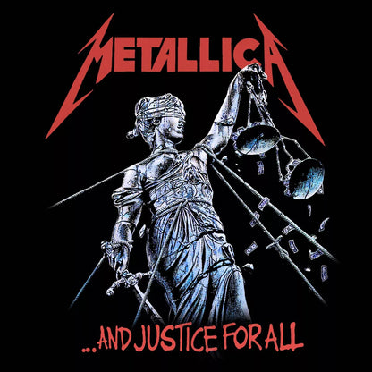 Men'S Metallica Justice Short Sleeve Graphic T-Shirt - Black