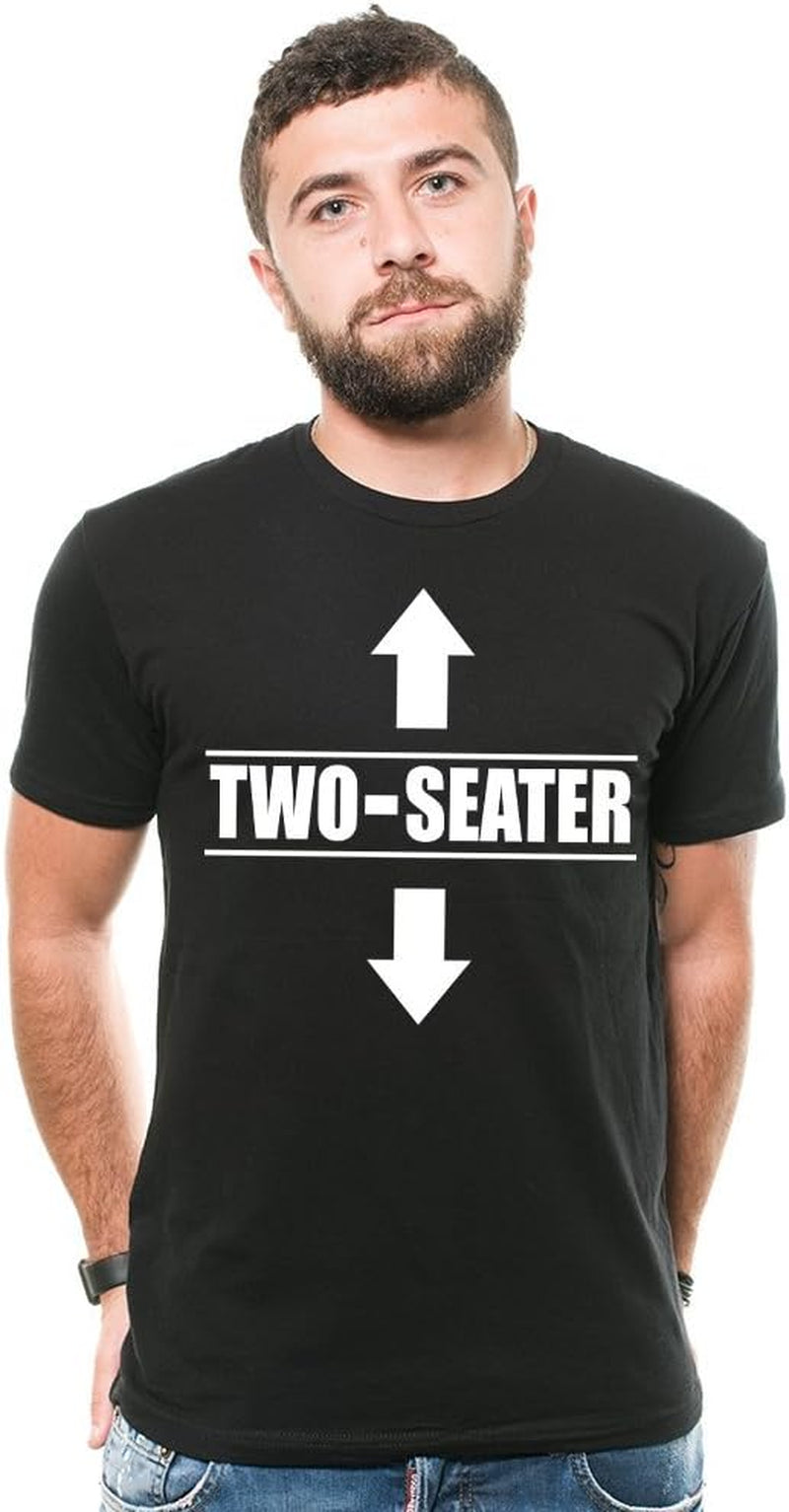Two Seater Funny T-Shirt Mens Funny Shirt Two-Seater Tee Shirt