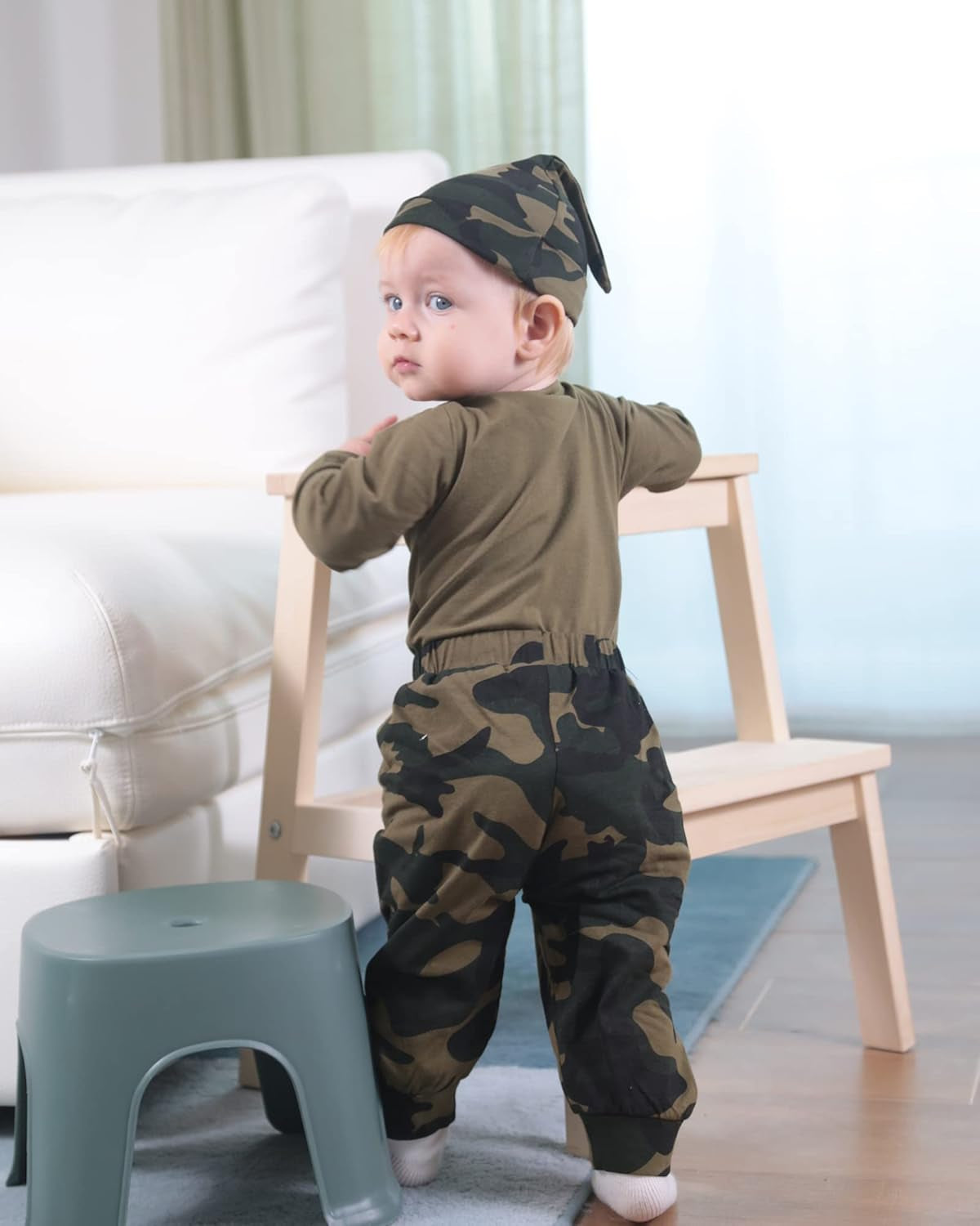 Baby Boy Clothes Newborn Boy Outfits, Infant Letter Print Romper+Long Pants+Hat 3PC Clothing Set