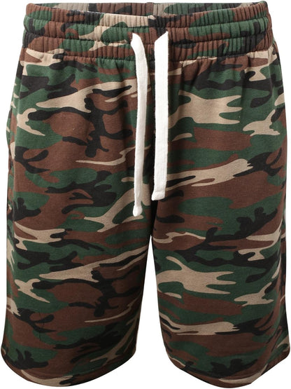 Men’S Shorts – Classic Fleece Workout Shorts - Men Shorts Casual with Elastic Waist