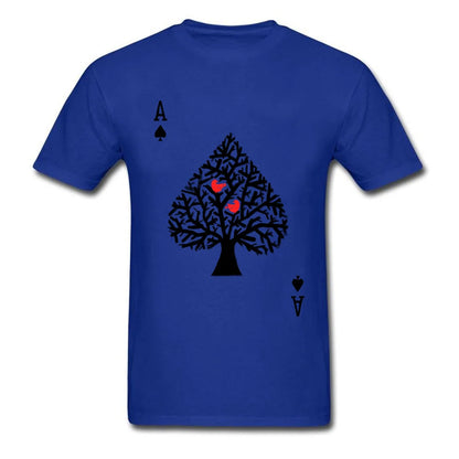 Playing Card Men T-Shirts Funny Poker Ace of Spade Cool Tshirt Spades Men Custom Made Shirts Family Tee Shirt Free Shipping