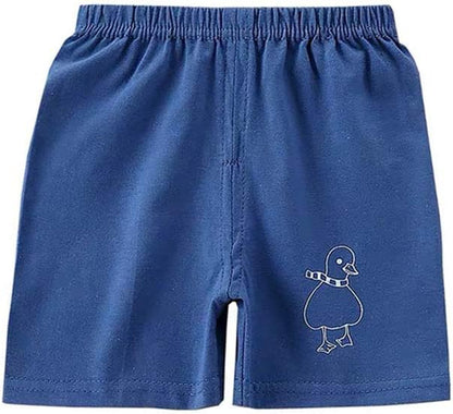 Toddler Baby Boy Elastic Waist Pull on Cotton Shorts for Littler Kids Boys Short Pants Summer Clothes
