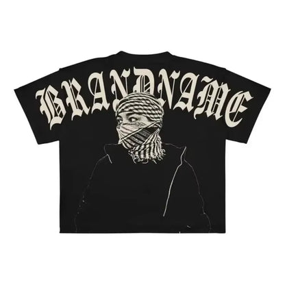 Y2K Harajuku New T Shirt Men Hip Hop Gothic Graphic Print Oversized Cotton Tshirt Punk Short Sleeved Streetwear Casual Tops Tees