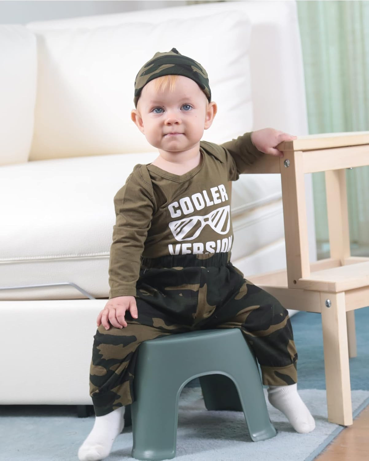 Baby Boy Clothes Newborn Boy Outfits, Infant Letter Print Romper+Long Pants+Hat 3PC Clothing Set