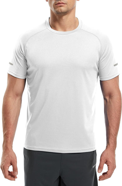 Men'S 1/3 Pack Workout Shirts Quick Dry Moisture Wicking Short Sleeve Mesh Athletic T-Shirts
