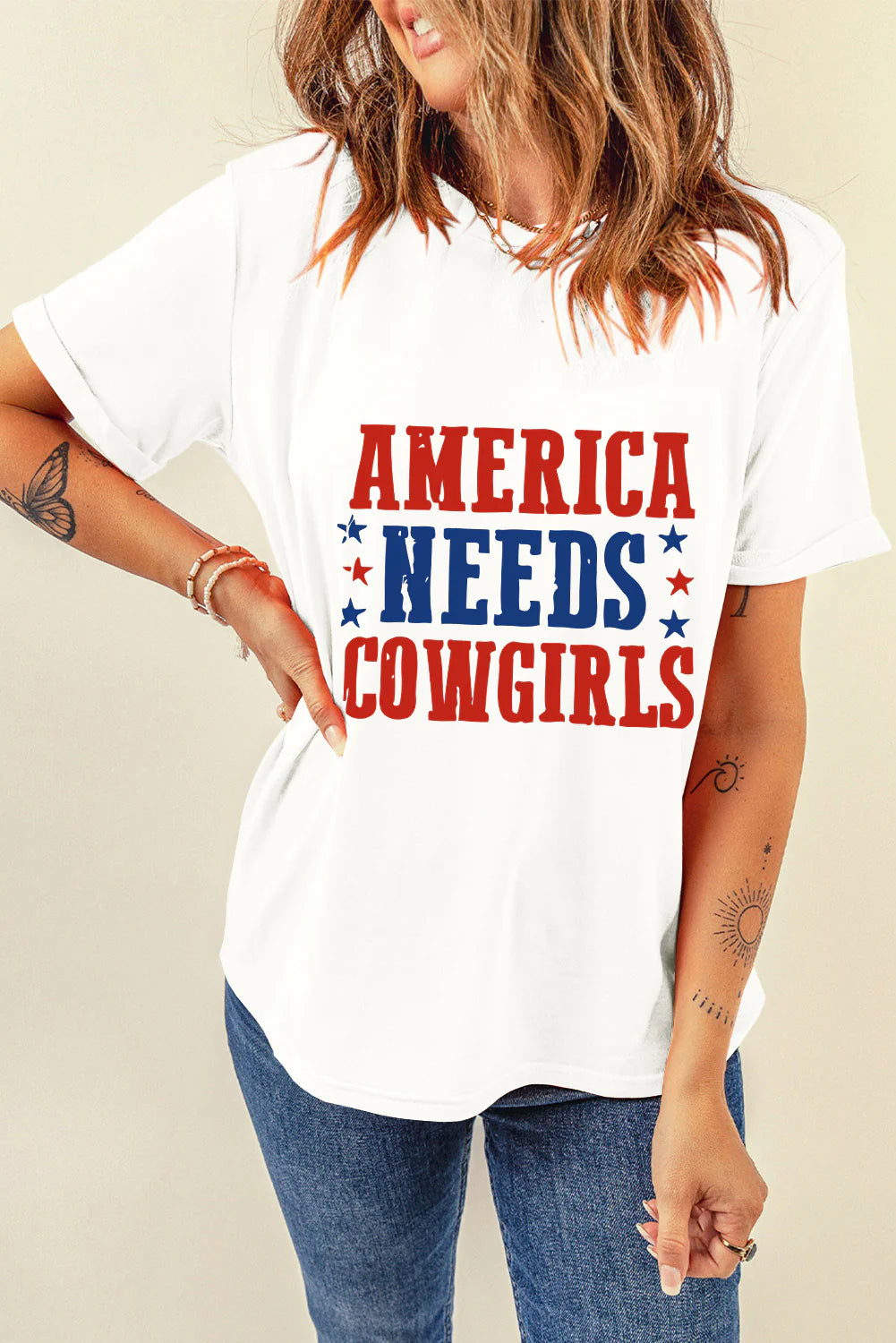 Letter Graphic round Neck Short Sleeve T-Shirt