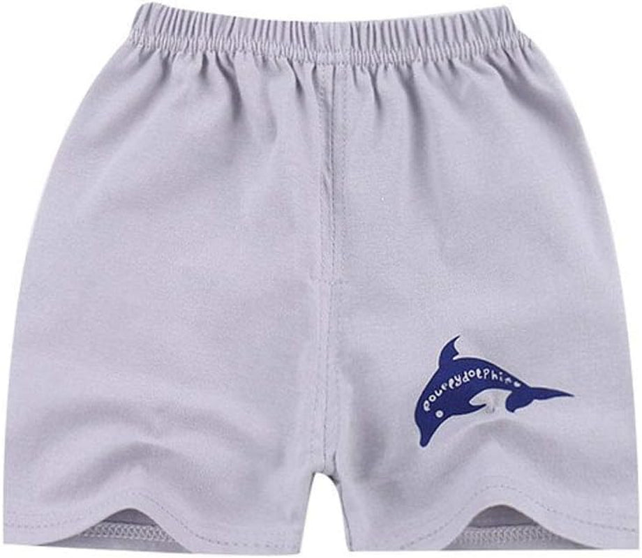Toddler Baby Boy Elastic Waist Pull on Cotton Shorts for Littler Kids Boys Short Pants Summer Clothes