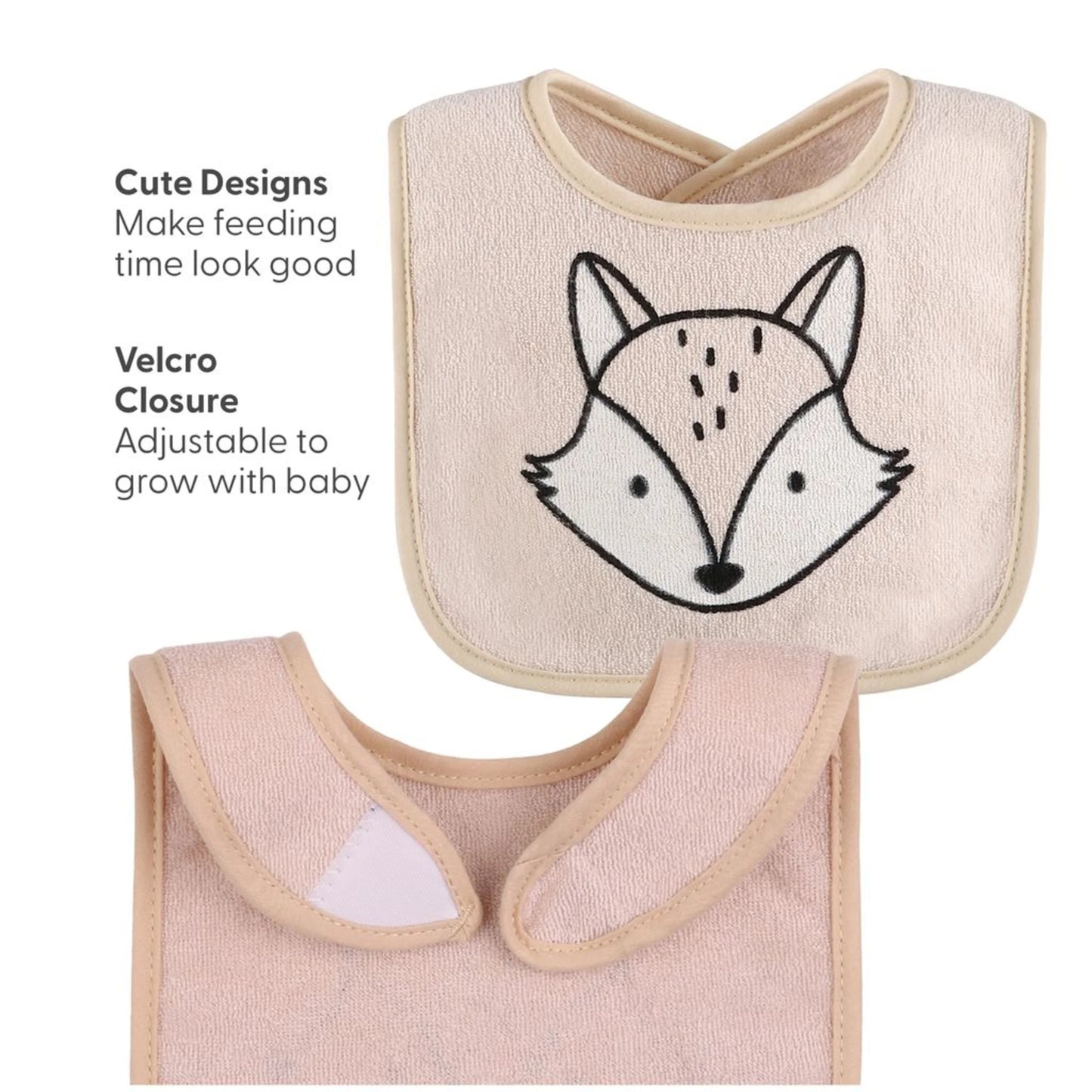 Cotton Feeding Baby Bib, 8Pk Unisex