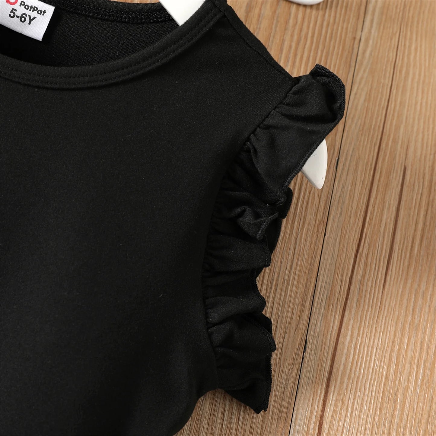 Girls Flutter Sleeve T-Shirt Love Heart Belted Shorts 2 Pieces Summer Outfit Set Sizes 5-12